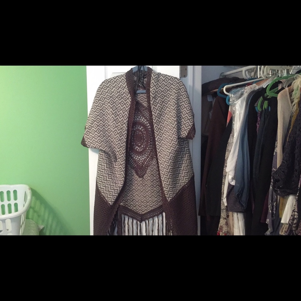Sweater kimono
